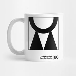 Black Celebration / Minimal Style Graphic Artwork Mug